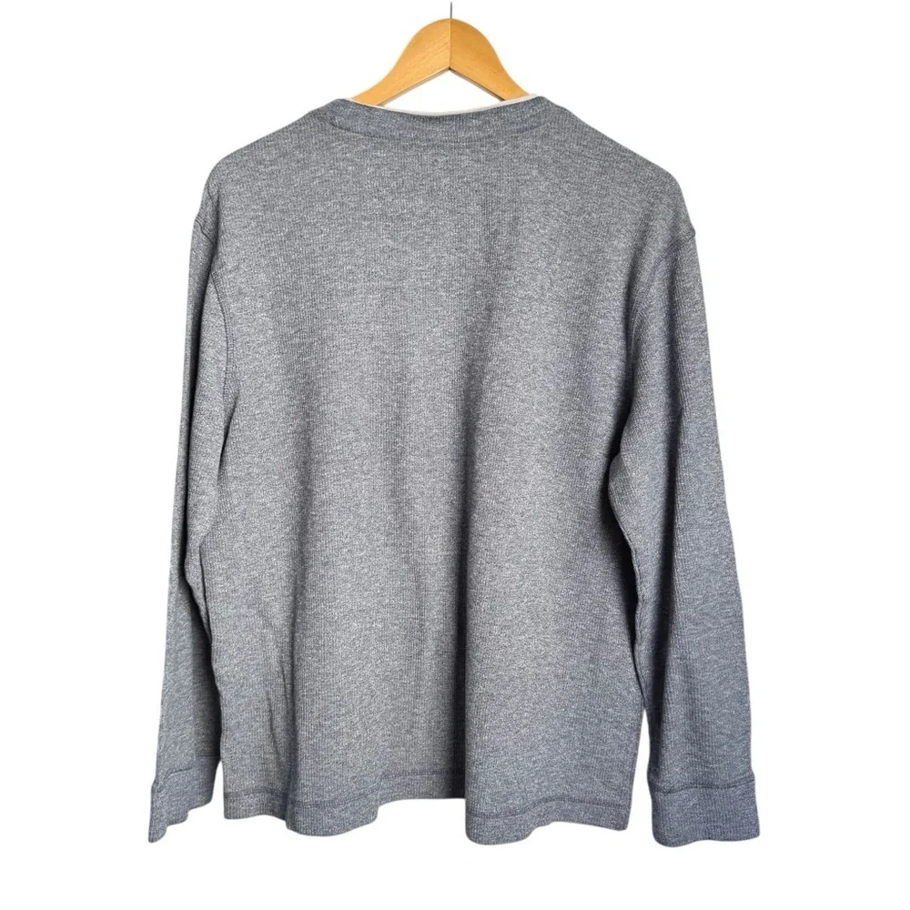 4/$25 Kohl’s Method Men Layered Effect Pullover Crewneck Sweater Navy Blue White